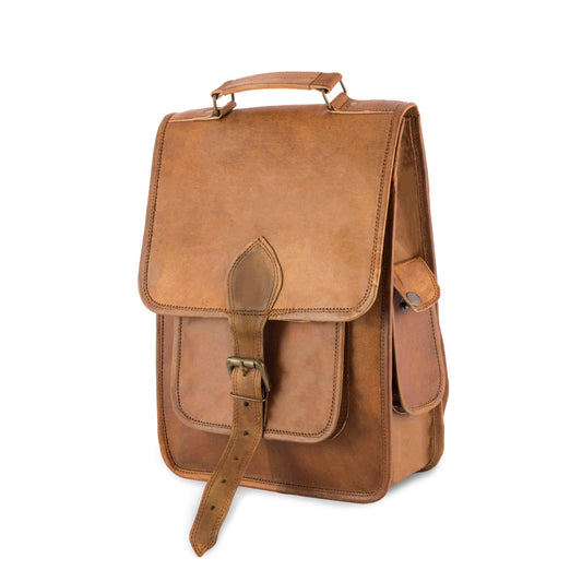 Azra Leather Backpack 14″