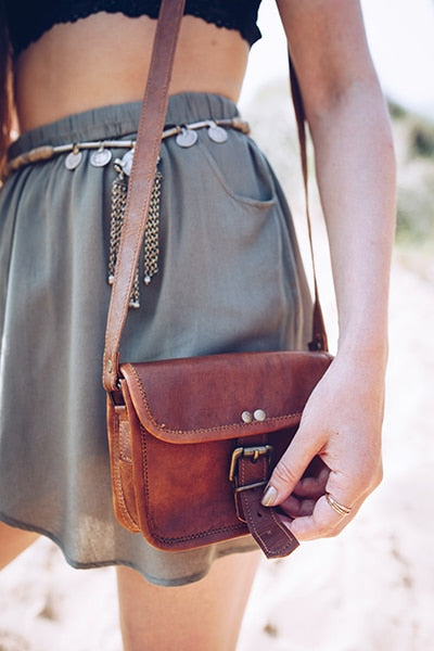 Maya Leather Shoulder Bag