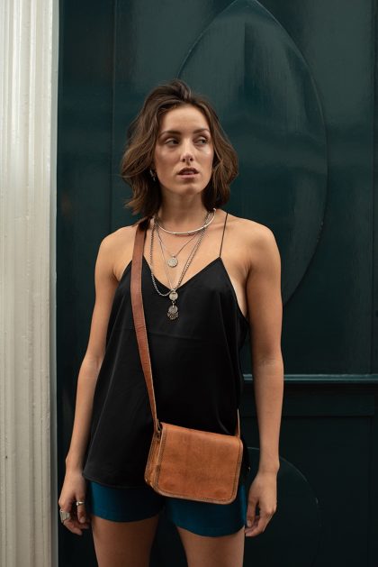 Yama Leather Shoulder Bag