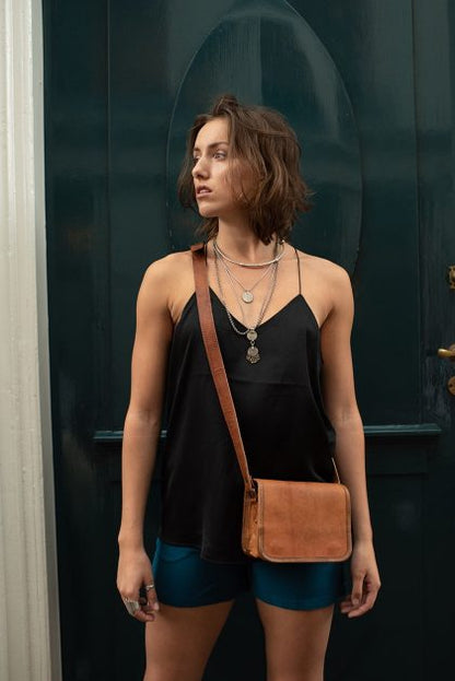 Yama Leather Shoulder Bag